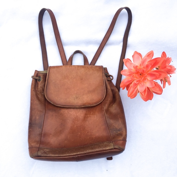 ll bean leather backpack